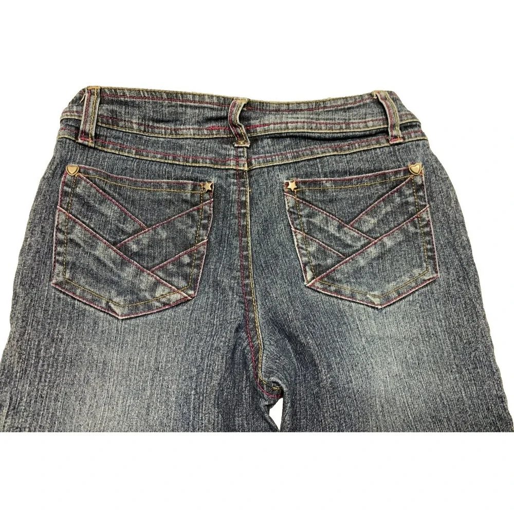 High School Musical 2 Jeans Pants Girls Sz 6X Vintage Y2K Embroidered
